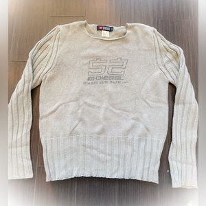 Vntage Diesel knit sweater in light grey